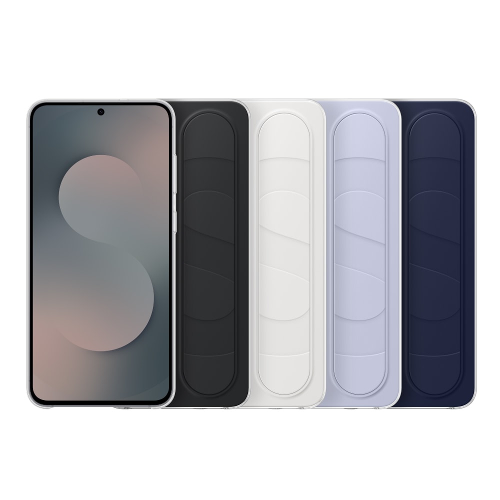 【Samsung 三星】Galaxy S25 FE 原廠立架式矽膠保護殼 - 附指環帶 (EF-GS731)