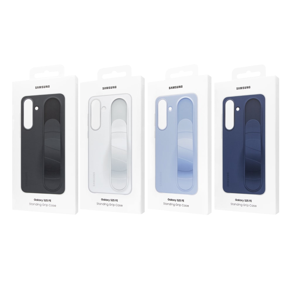 【Samsung 三星】Galaxy S25 FE 原廠立架式矽膠保護殼 - 附指環帶 (EF-GS731)