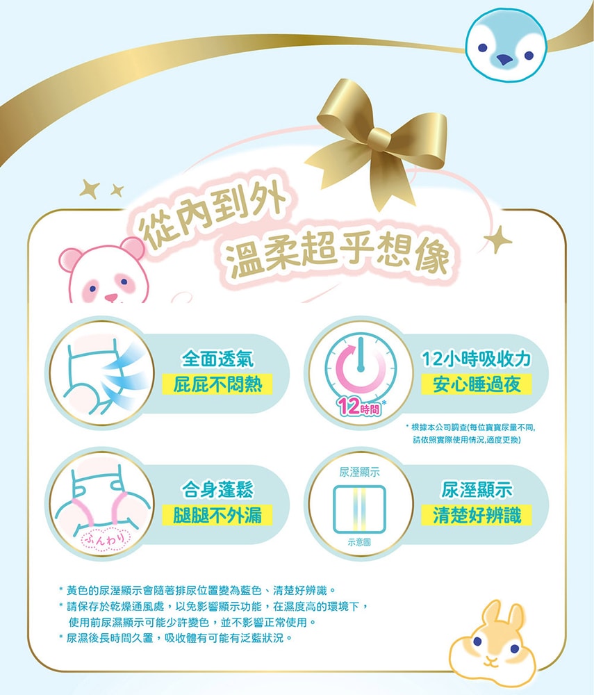 【日本大王】【Goo.n】日本大王 肌快適褲型 紙尿褲/尿布 M-L (日本境內版)