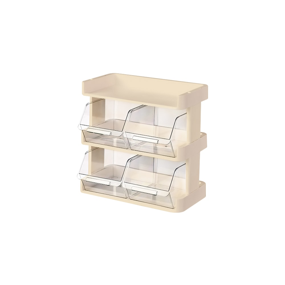 【CafeDeck】咖啡茶包零食整理收納架 奶油白三層
