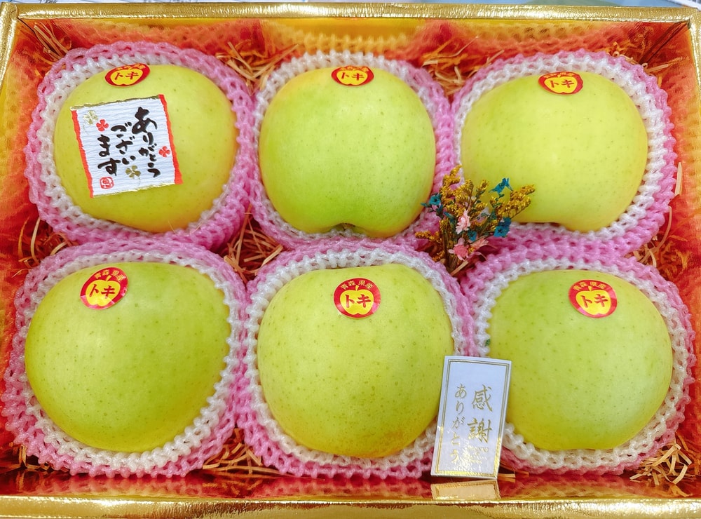 【帕查嬤嬤】🇯🇵日本 青森 蘋果中的《愛馬仕》  トキToki 頂級 水蜜桃蘋果 6顆禮盒🍎｜日本蘋果禮盒