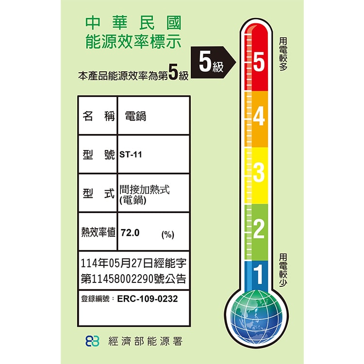【萬國牌】11人份全304不鏽鋼分離式電鍋220V(ST-11)