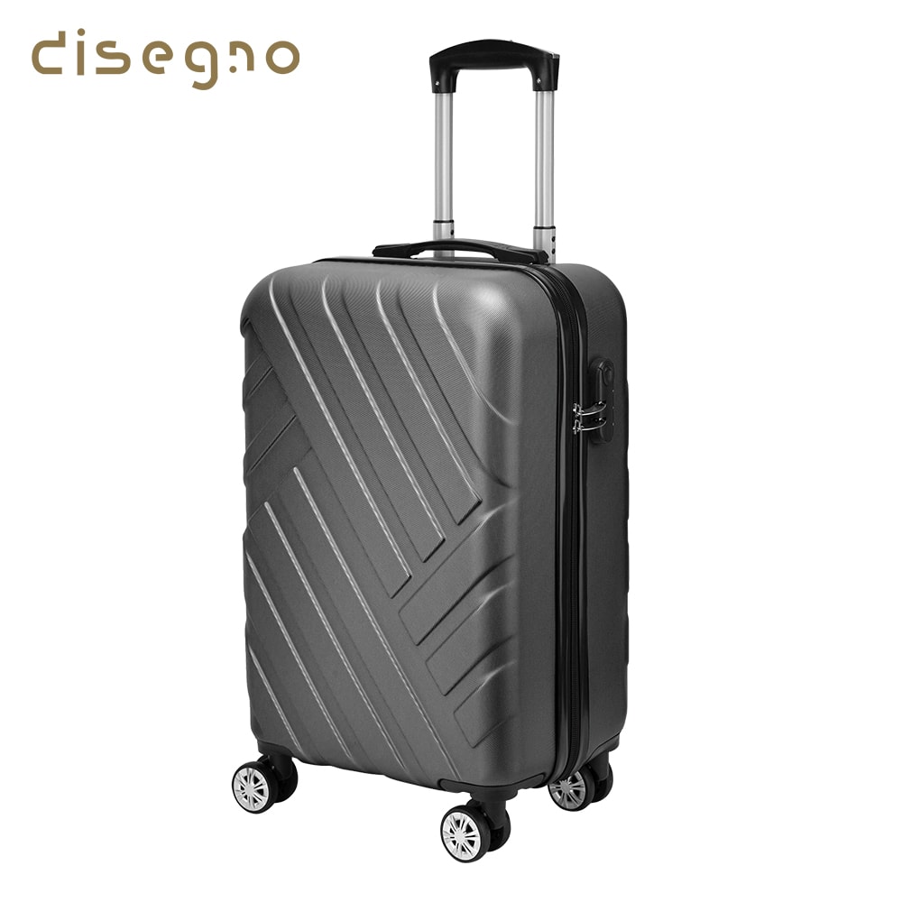 DISEGNO】20吋交織時尚拉鍊行李箱- 鮮拾