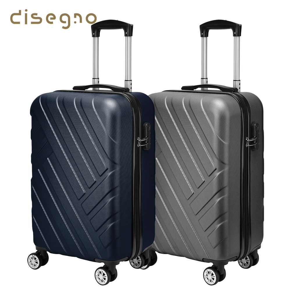 【DISEGNO】20吋交織時尚拉鍊行李箱