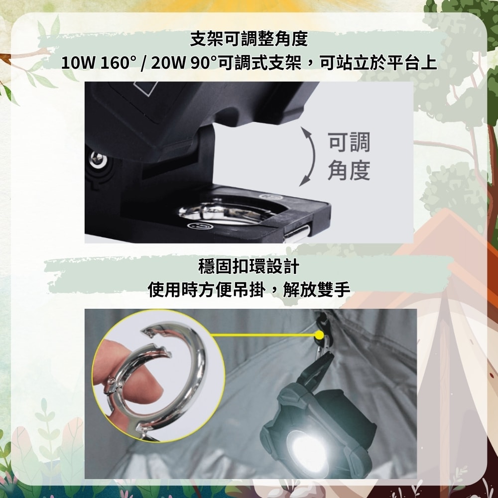 【DanceLight 舞光】10W 手持 工作燈 三段調光 IP66 防塵 防水 露營 水電檢修 照明燈 手電筒
