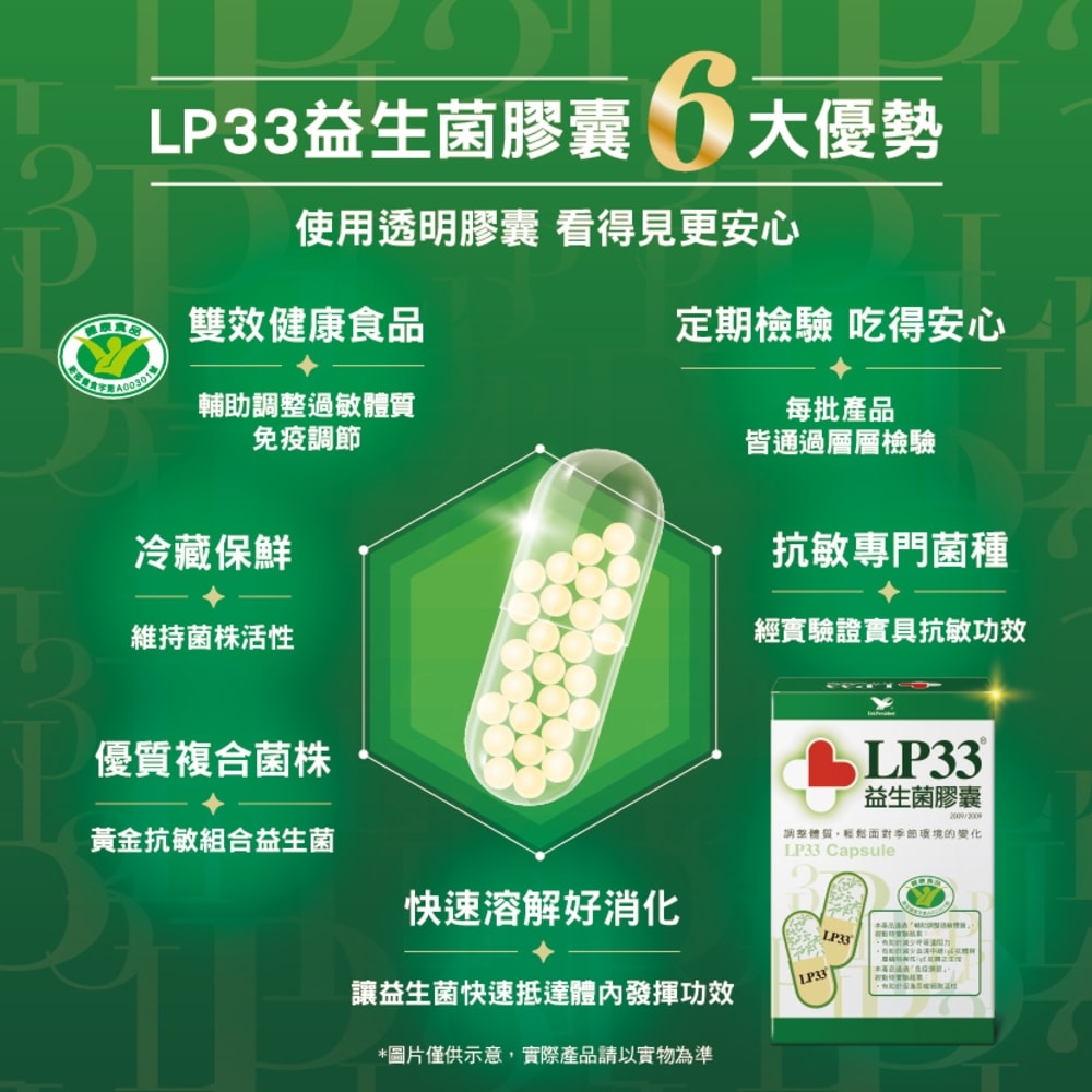 【統一】LP33益生菌膠囊x2盒(60入/盒)