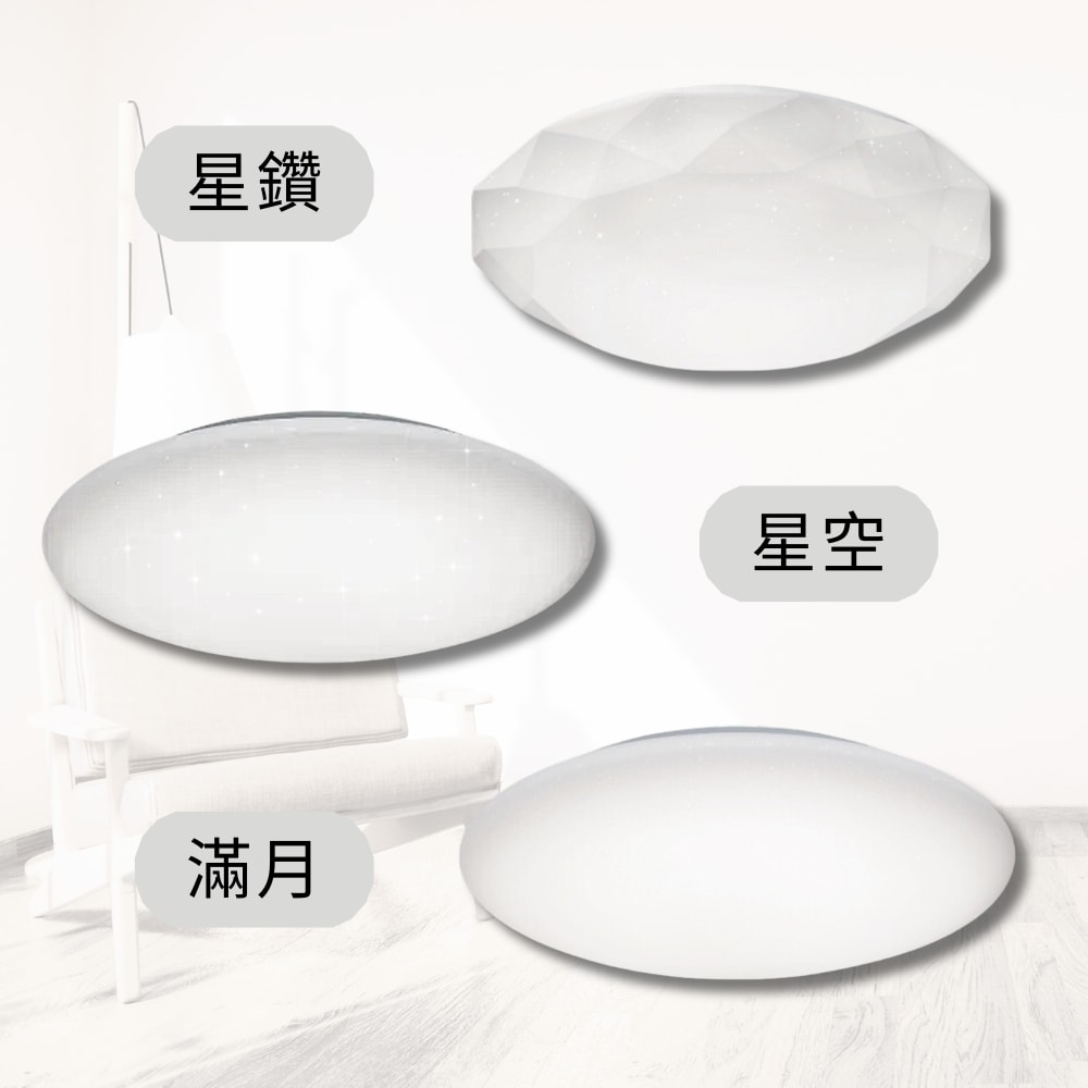 【Dr.Bright 亮博士】LED 18W 單色 吸頂燈 ( 星空/星鑽/滿月 ) IP54 防水 室內 室外 保固1年 適用 1~1.5坪
