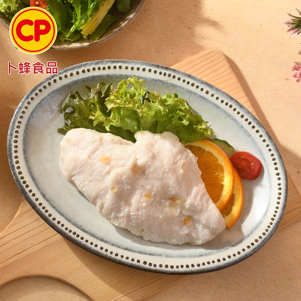 【卜蜂】ITI星級品 柚見果香_即食雞胸肉x8包組 共16片(2片/包)(特選麻豆文旦原料)