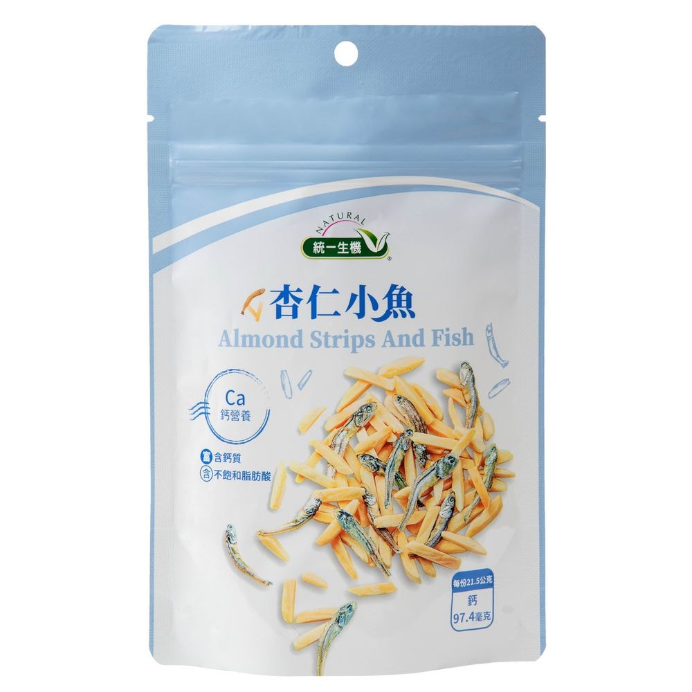 【統一生機】杏仁小魚(86g/包)(有效期限至2026/6/24)