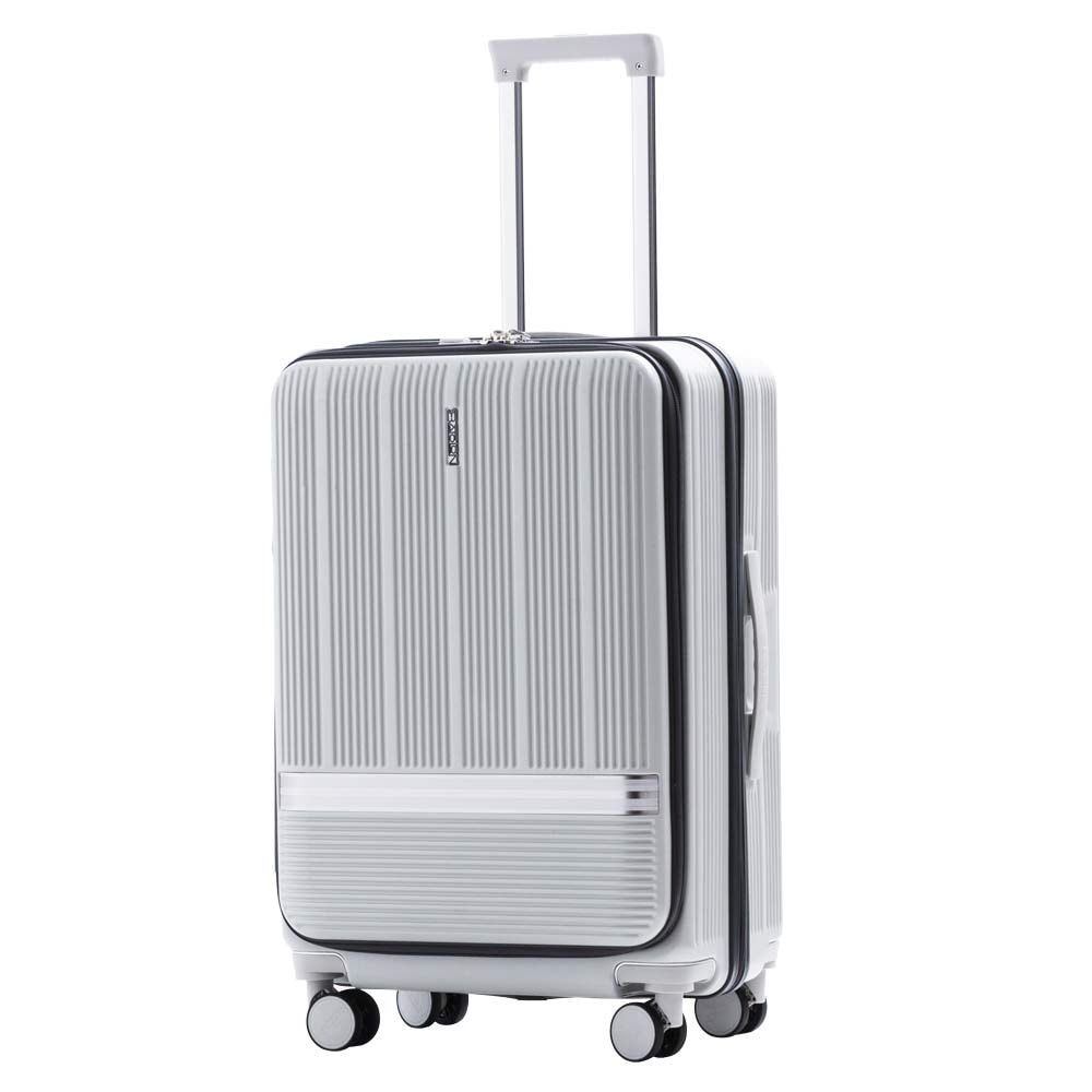 【BATOLON寶龍】【全新福利品 24吋】 聖雷莫100%純PC前開式開合95%防爆拉鍊硬殼箱/行李箱 (6色任選)