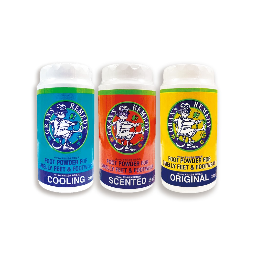 【Gran's Remedy】老奶奶-長效淨味約6個月清爽神奇除臭鞋粉35g/罐(便攜輕量瓶,鞋內足部去腳氣,運動鞋皮鞋用消臭除濕乾燥劑,鞋襪植萃香氛)