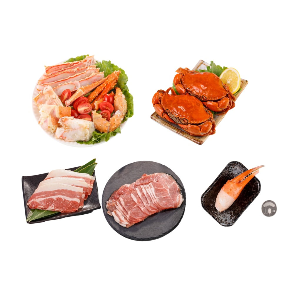 【華得水產】極品三蟹海陸饗宴鍋物8件組(約2.06公斤/8包)-鮮拾獨家