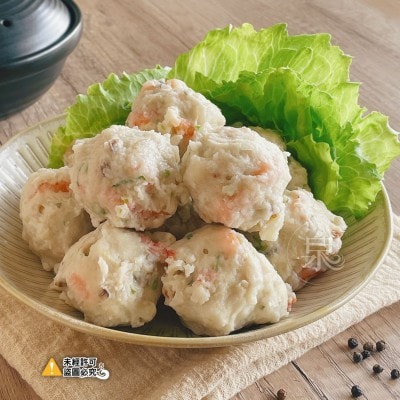【愛尚好味】任-鮑魚草蝦丸-580g-包 (1包)