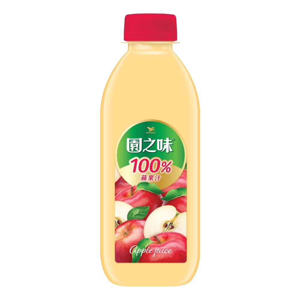 【統一】園之味100%果汁 蘋果PET 900ml(冷藏專區需滿$399才能出貨)