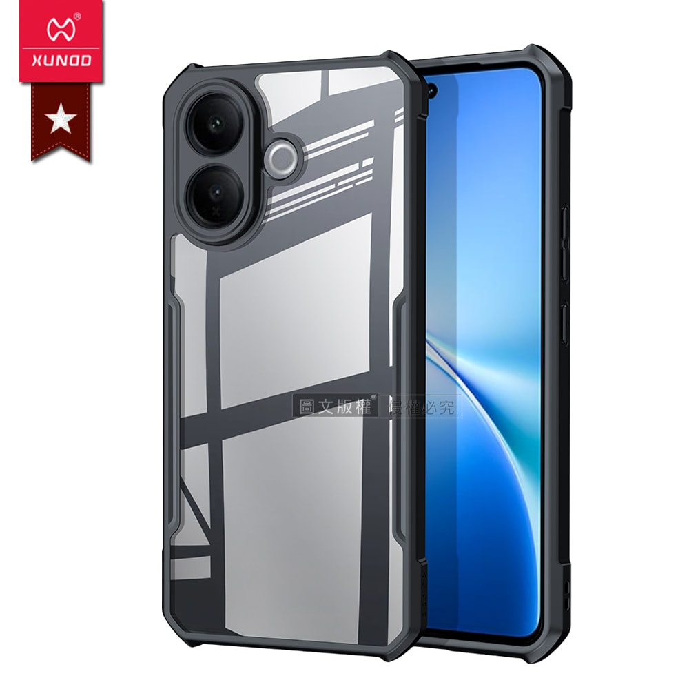 【XUNDD 訊迪】軍事防摔 vivo V60 Lite 5G 鏡頭全包覆 清透保護殼 手機殼(夜幕黑)