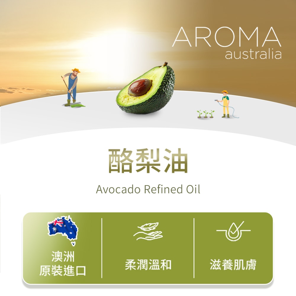 【AROMA australia】酪梨油1000ml(澳洲原裝進口保濕油基底油按摩油)