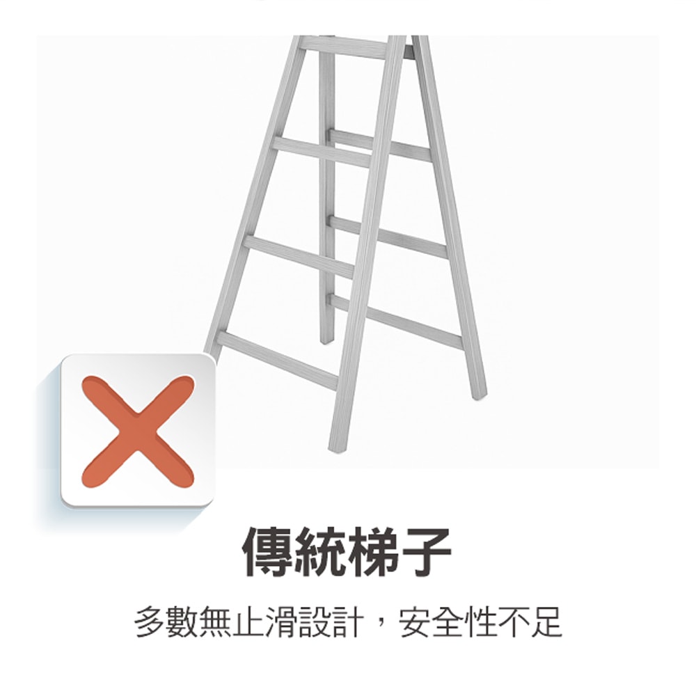 【百鈴】鋁製輕便大踏板二階梯(工作梯/工具梯/維修/階梯/爬梯/凳子/踏板/工具梯/摺疊梯/鋁梯/家用梯/室內梯)