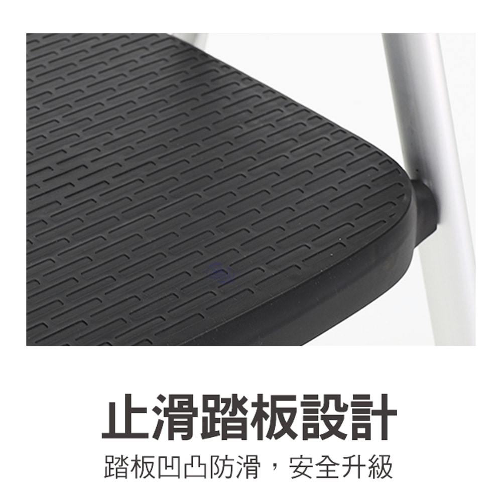 【百鈴】鋁製輕便大踏板二階梯(工作梯/工具梯/維修/階梯/爬梯/凳子/踏板/工具梯/摺疊梯/鋁梯/家用梯/室內梯)
