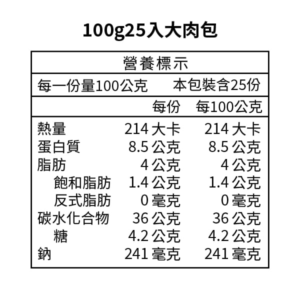 【LAUREL 桂冠】大肉包100g25入