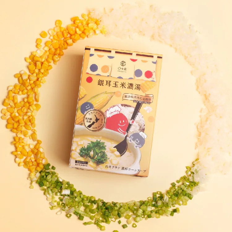 【O卡桑】銀耳玉米濃湯 | 頂級紐西蘭乳源,乳香濃郁 (7盒組(聯名hahababy盒裝))