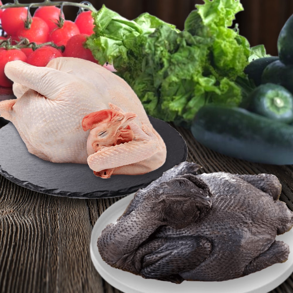 【好神】烏骨雞白雞雙拼 900–1100g/隻, 共2隻