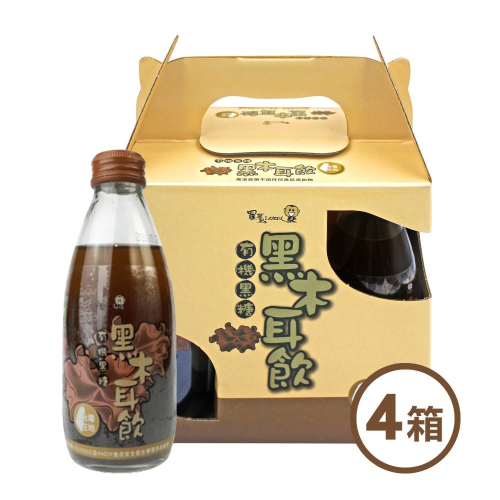 【羅東農會】羅董有機黑糖黑木耳飲x4箱(245mlx6入)