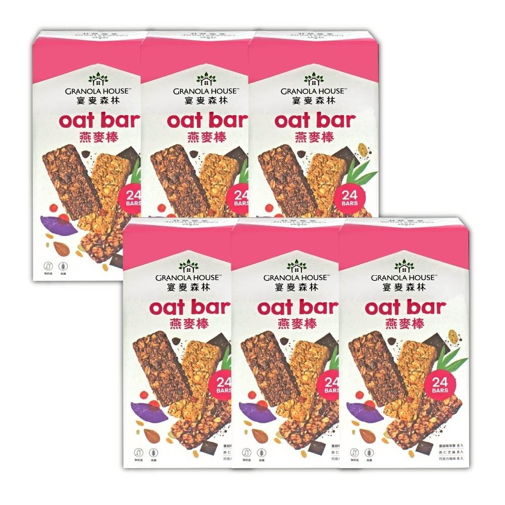 【宴麥森林】綜合纖脆燕麥棒(32公克 X 24條)6盒