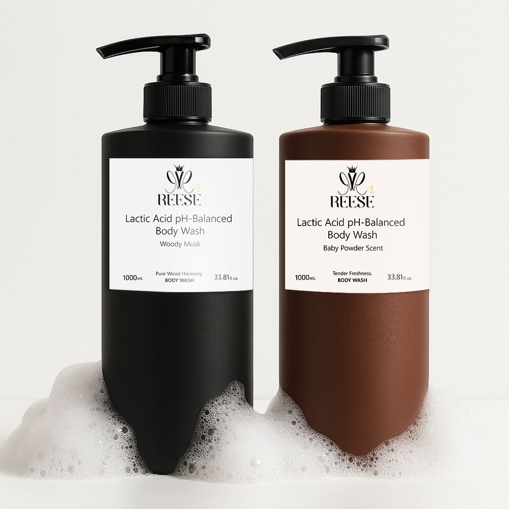 【REESE】乳酸弱酸性沐浴乳(木質麝香/寶寶香氛)1000ml-20瓶入