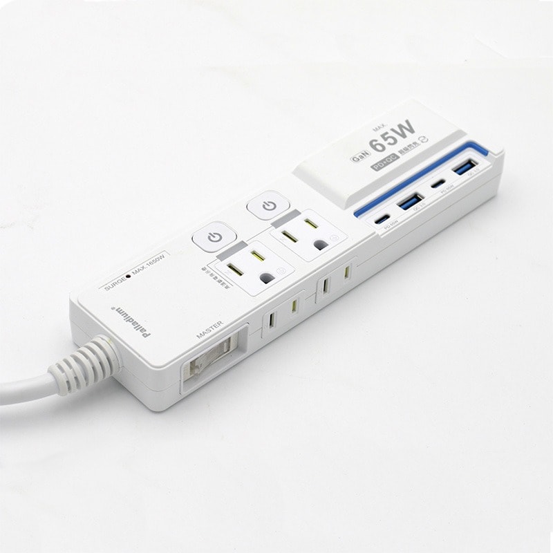 【Palladium 帕拉丁】3開4插2+3P USB智慧快充延⾧線 K-202PLC+C