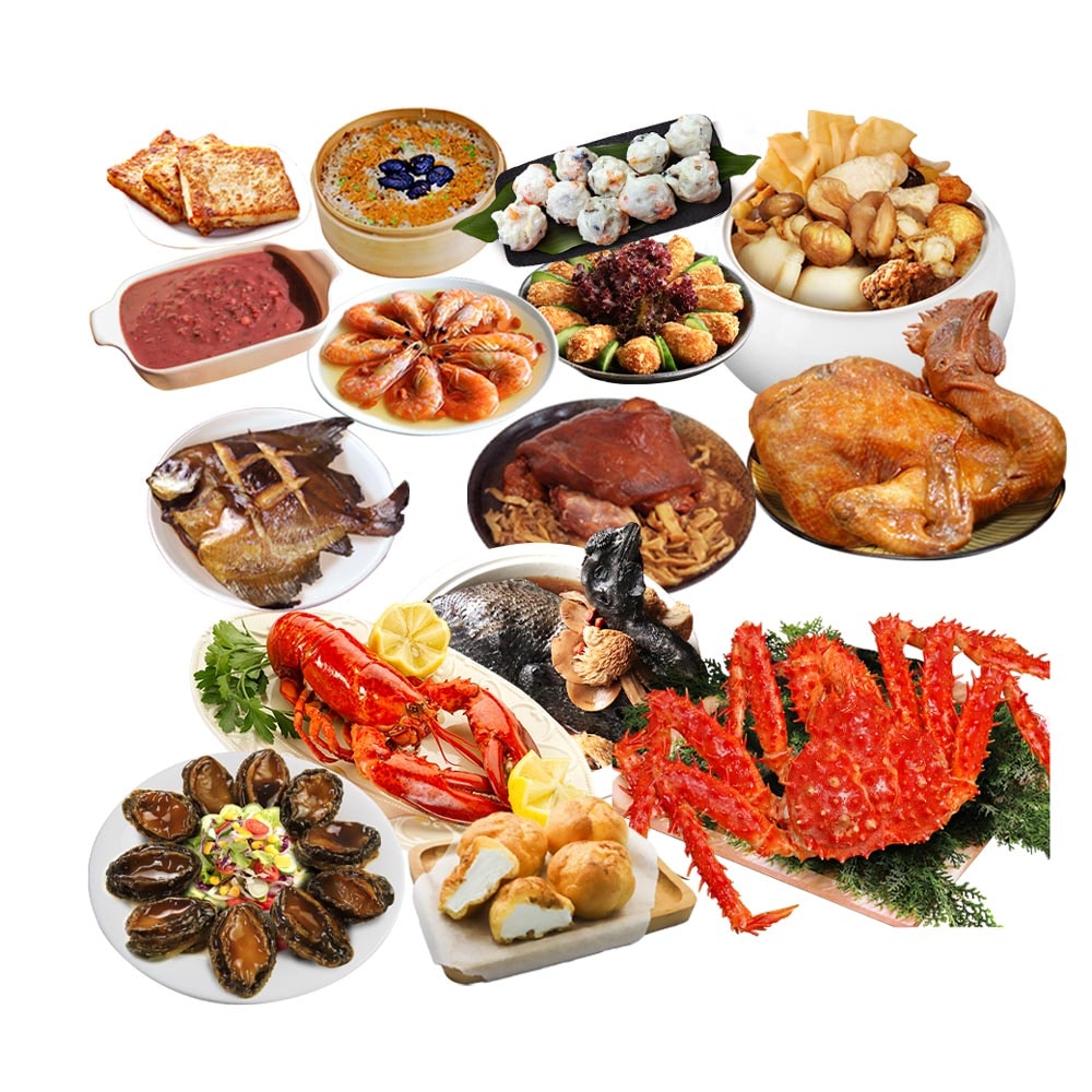 【築地一番鮮】年菜｜15品奢華帝王蟹白鯧龍蝦｜15道組｜13菜2湯｜12-14人