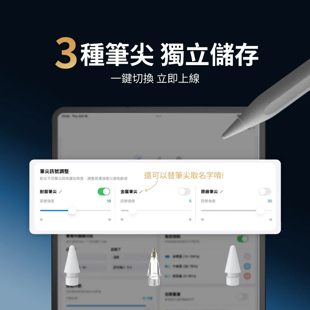 【eiP】Pencil X 磁吸觸控筆 適用iPad 10/11/Air 4.5.6.7(M2/M3)/Pro (M4/M5) iPad觸控筆推薦