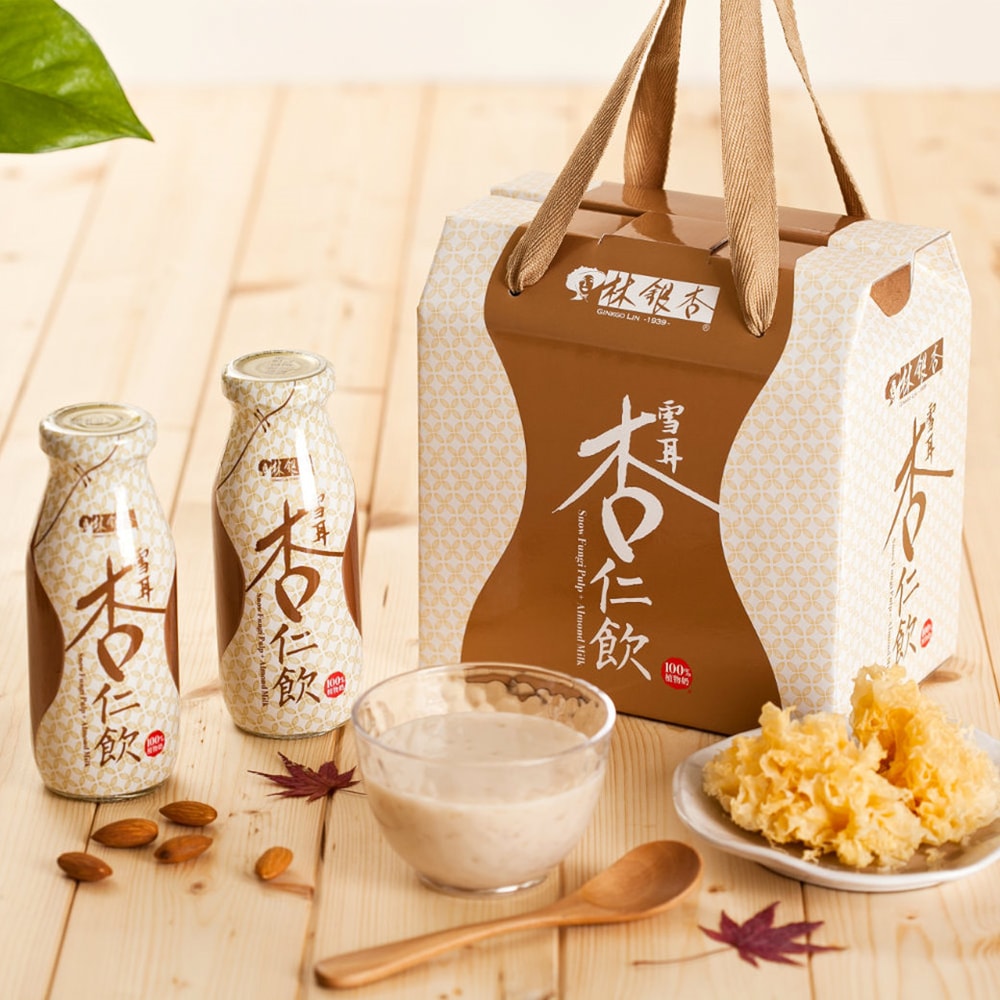 【iOPEN Mall】【LINSING 林銀杏 官方直營】新鮮雪耳杏仁飲195ml x 24入