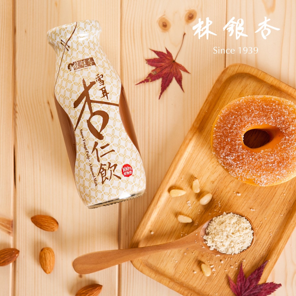 【iOPEN Mall】【LINSING 林銀杏 官方直營】新鮮雪耳杏仁飲195ml x 24入