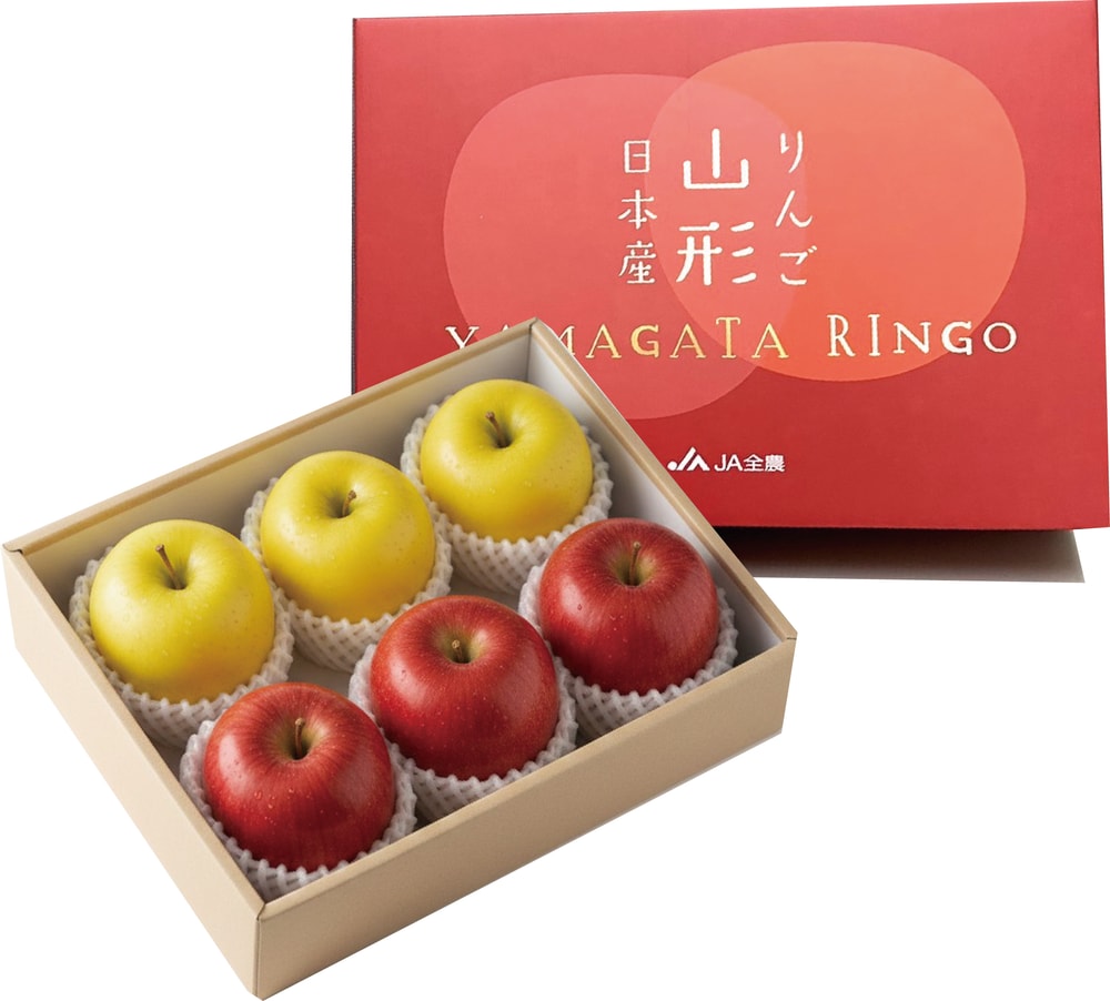 【日本JA全農】日本山形雙色蘋果6入禮盒
