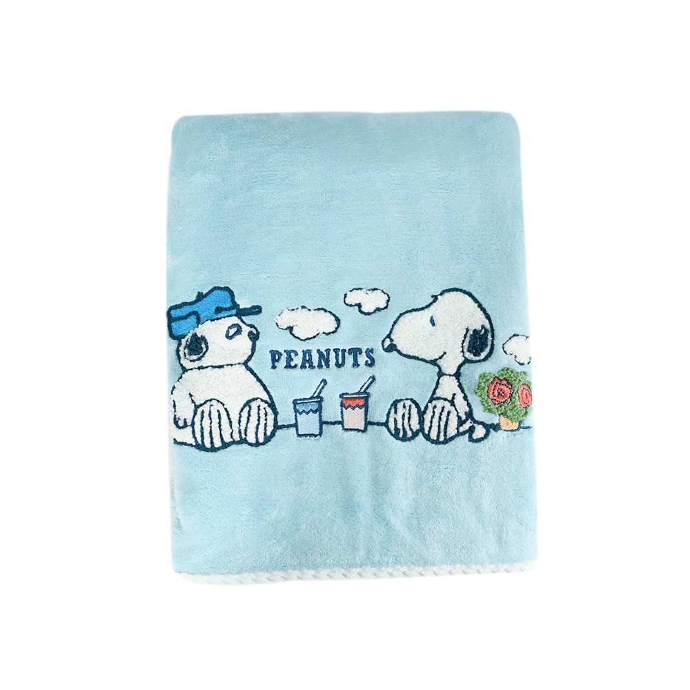 【MORINO 摩力諾】SNOOPY史努比-絲光絨刺繡舒柔浴巾_70*140cm SN418 SN419