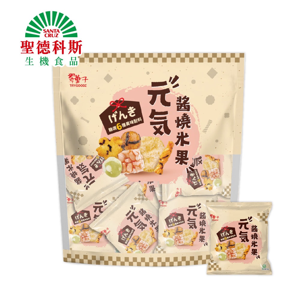 【聖德科斯鮮選】翠菓子-元氣醬燒米果(20g*10包/袋)(有效期限至2026/7/28)