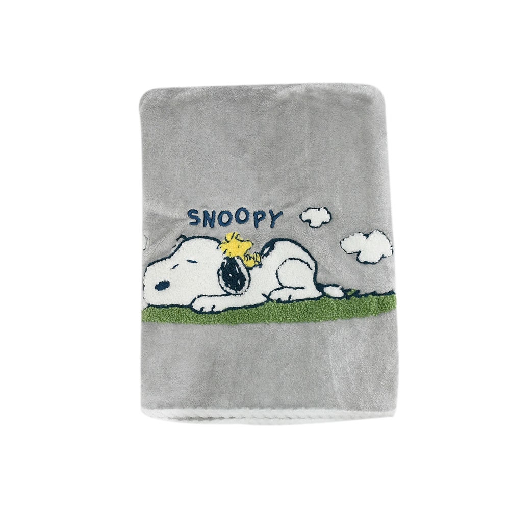 【MORINO 摩力諾】SNOOPY史努比-絲光絨刺繡舒柔浴巾_70*140cm SN418 SN419