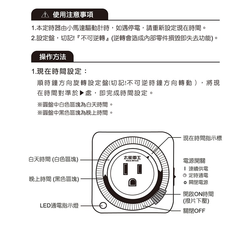 【太星電工】省電家族3P機械式定時器(2入) 省電/自動開啟/自動關閉 電風扇 電鍋 電燈 飲水機 每天循環