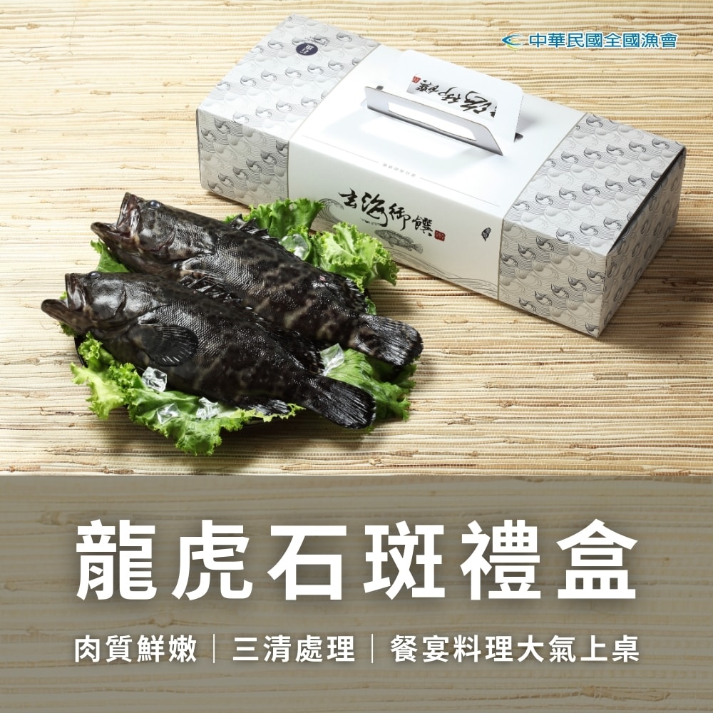 【全國漁會】龍虎石斑禮盒(600g×2尾)