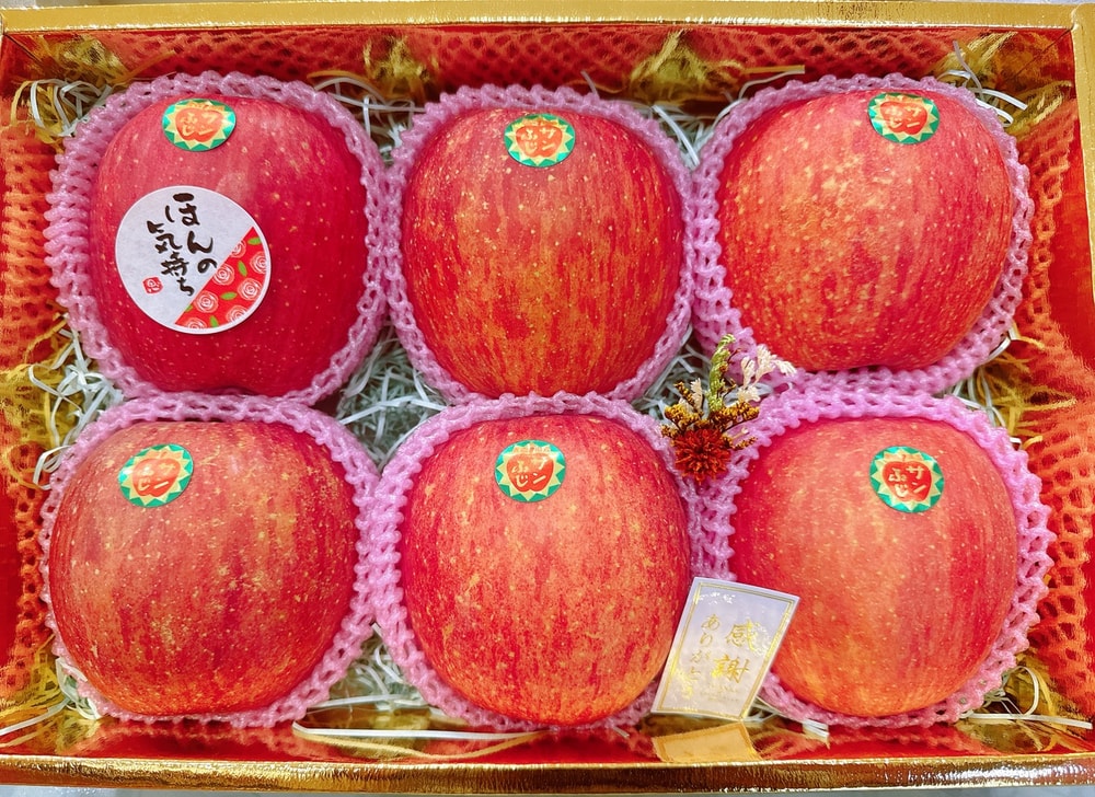 【帕查嬤嬤】🇯🇵日本 青森 蜜富士 蘋果 6玉禮盒🍎|日本青森蘋果禮盒