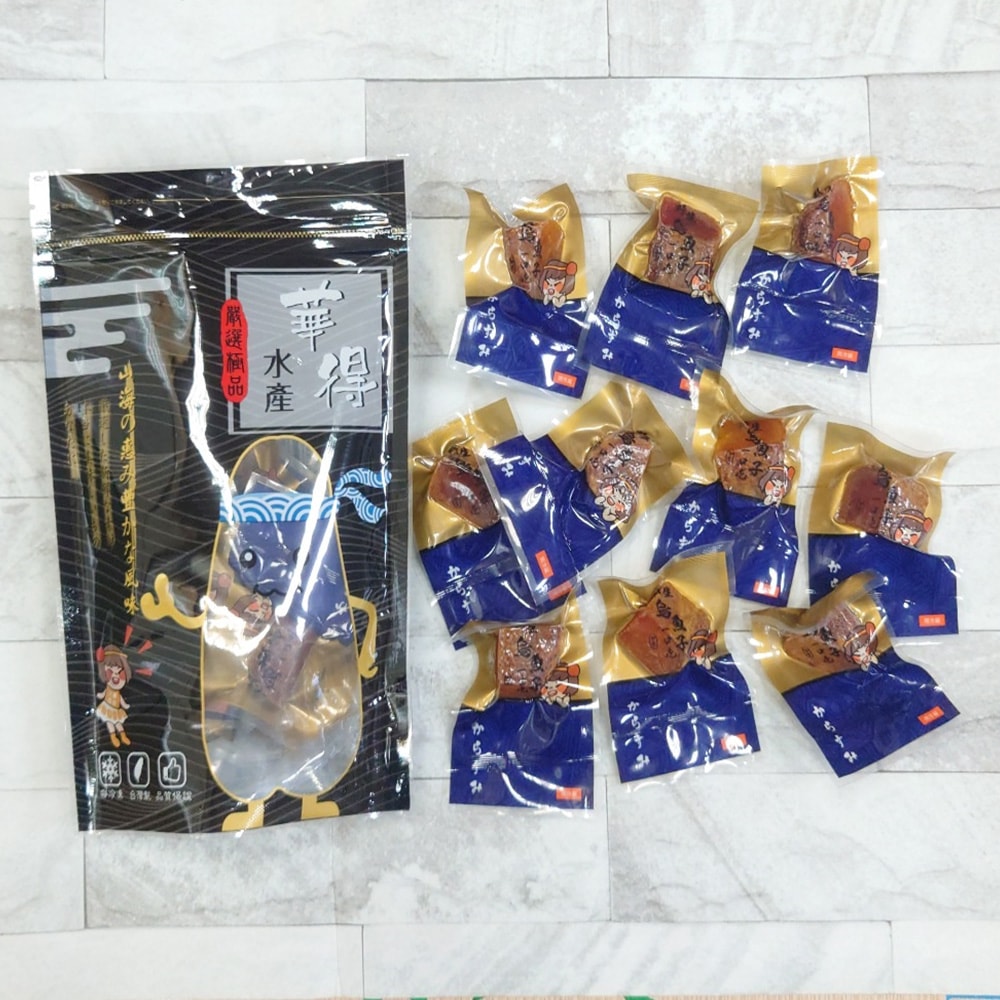【華得水產】碳烤一口包野生烏魚子6包組(100g/包)