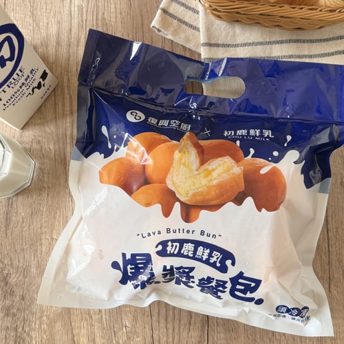 【愛尚好味】任-爆漿奶油餐包-304g-8入-包 (1包)