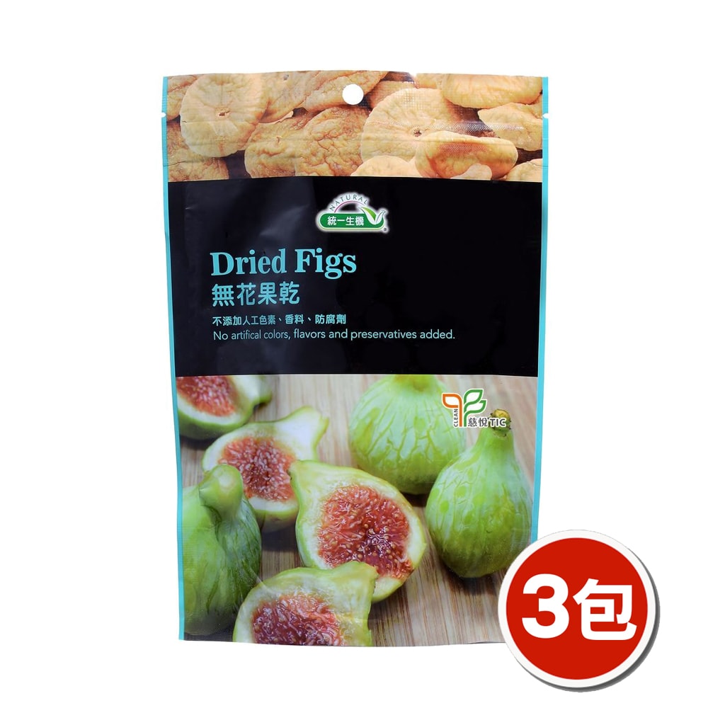 【統一生機】無花果乾x3包(220g/包)