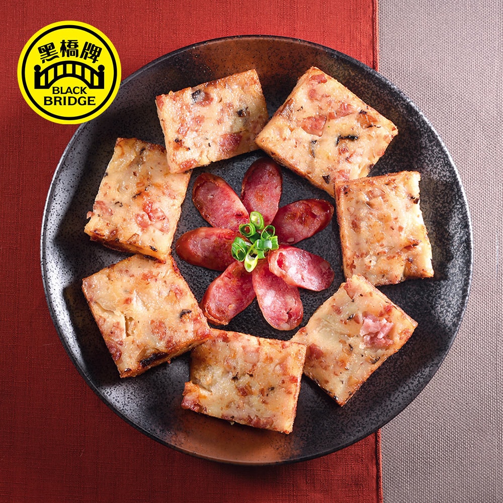 【黑橋牌】鴻運高升禮盒Ｄ，2件組(一斤原味黑豬香腸+600g香腸蘿蔔糕)