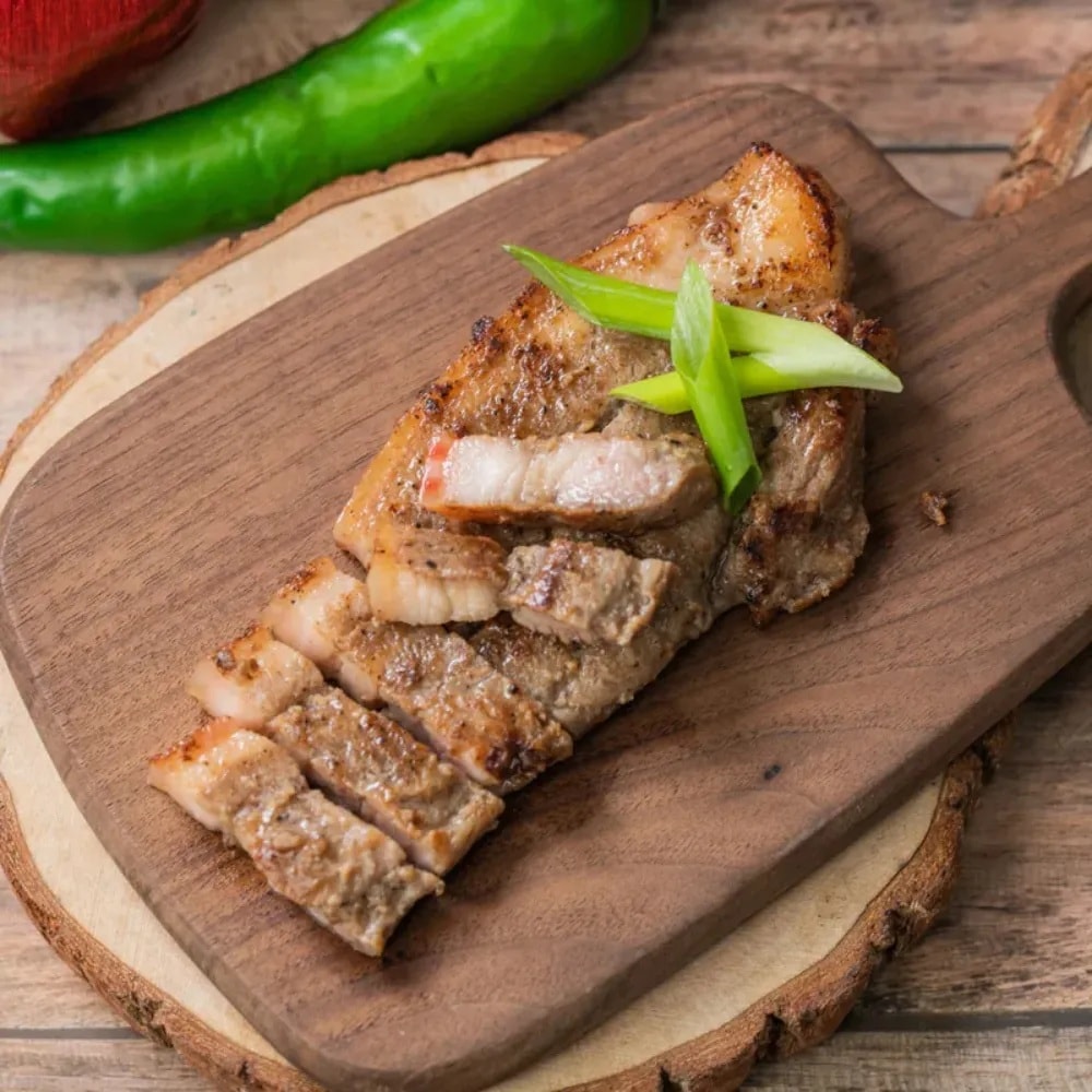 【台全】特選古早味鹹豬肉 300g| 嚴選五花肉 獨家秘製蒜香 (氣炸/烤肉/熱炒)