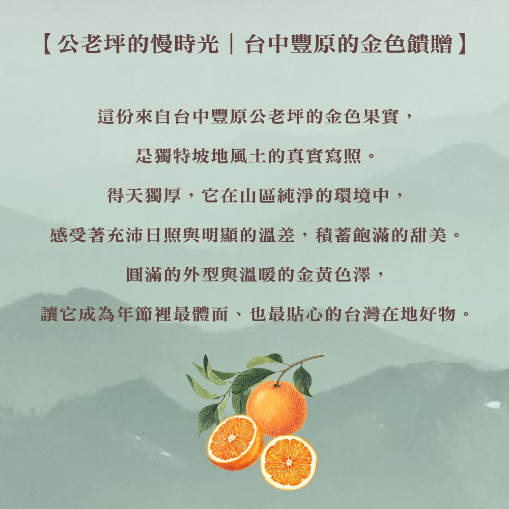 【禾鴻】台中豐原公老坪25A椪柑禮盒9斤x2箱(24粒/箱_春節水果禮盒)