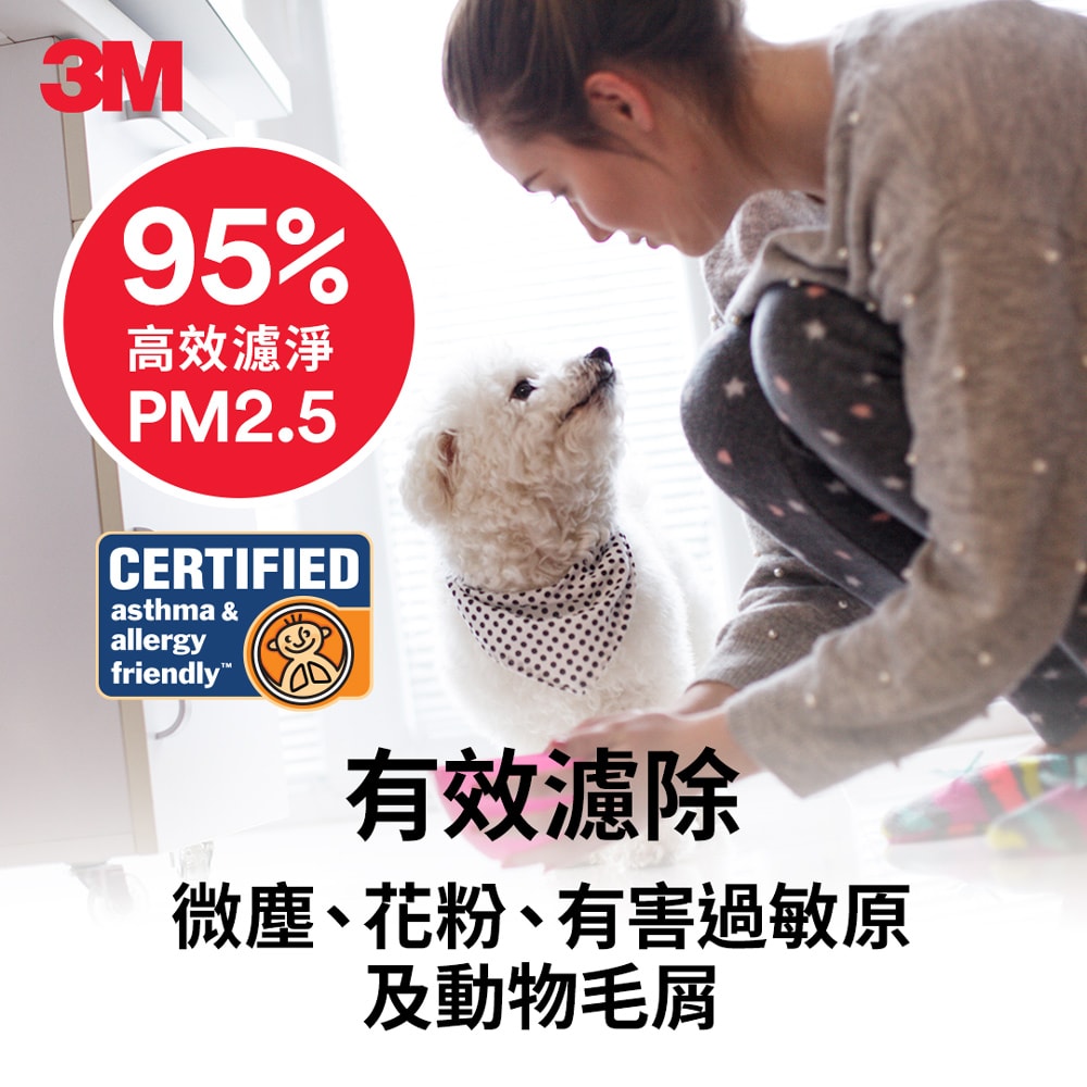 【3M】9808-CTC 靜電空氣濾網4片裝-濾敏原專用型 (適用冷氣/清淨機/除濕機 自由剪裁)