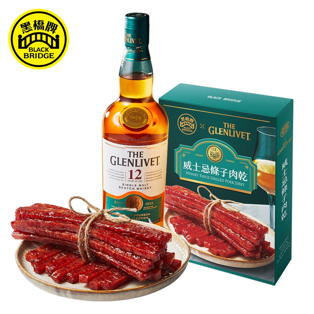 【黑橋牌】原味/威士忌條子肉乾單條包裝3件組