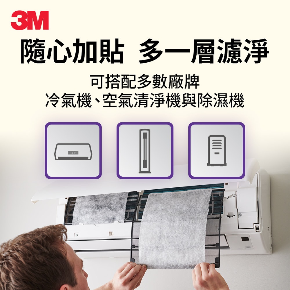 【3M】9809-SRTC 靜電空氣濾網輕巧捲筒裝-病毒過濾型1.32M (適用冷氣/清淨機/除濕機 自由剪裁)