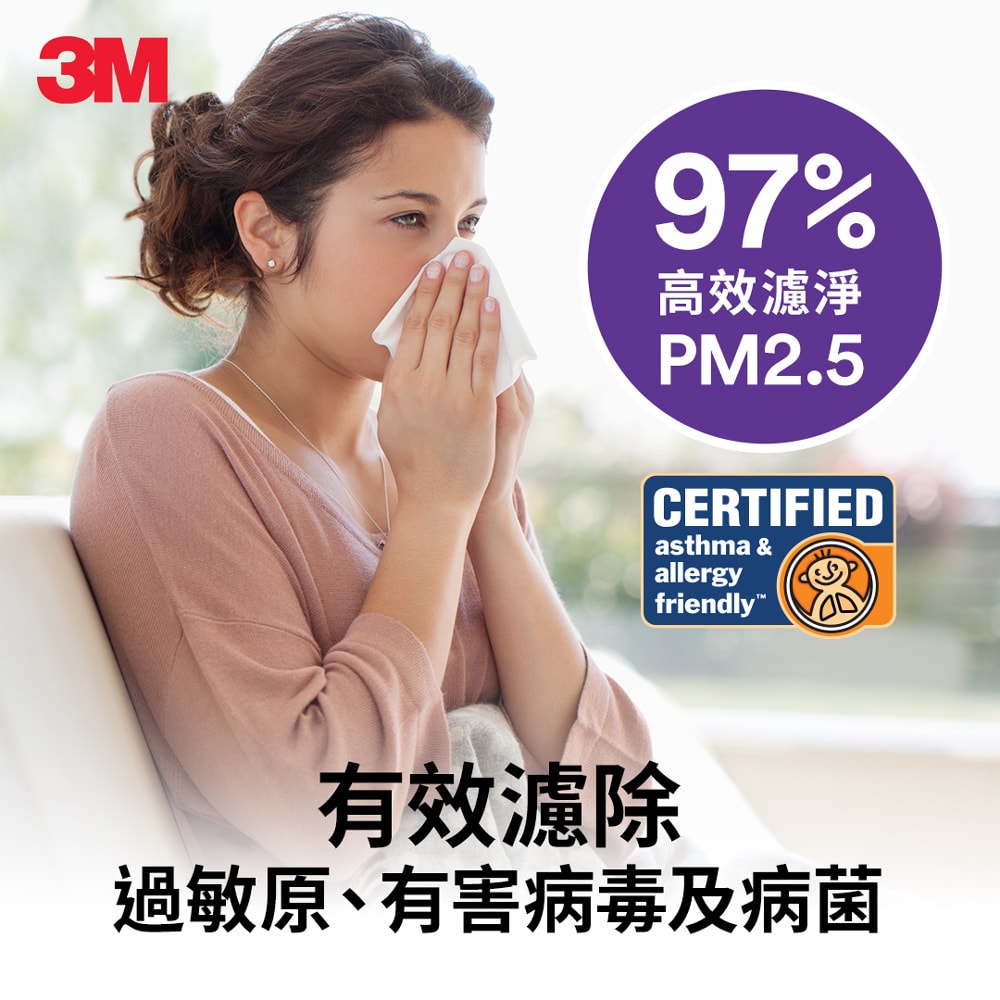 【3M】9809-SRTC 靜電空氣濾網輕巧捲筒裝-病毒過濾型1.32M (適用冷氣/清淨機/除濕機 自由剪裁)